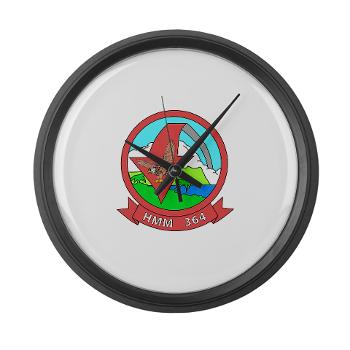 MMHS364 - M01 - 03 - Marine Medium Helicopter Squadron 364 - Large Wall Clock - Click Image to Close